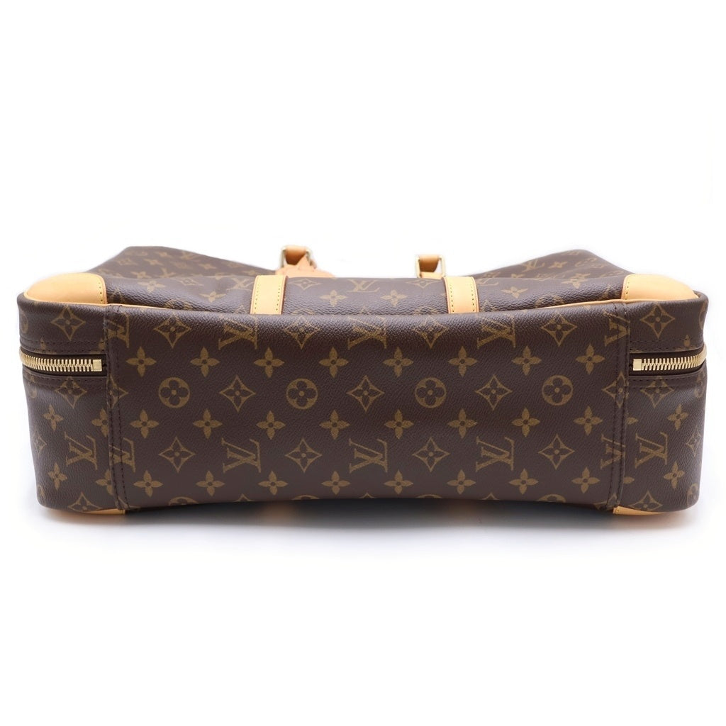 LOUIS VUITTON(ルイヴィトン) モノグラム シリウス45 ハンドバッグ トラベルバッグ ブラウン レザー×PVC M41408 ゴールド金具
