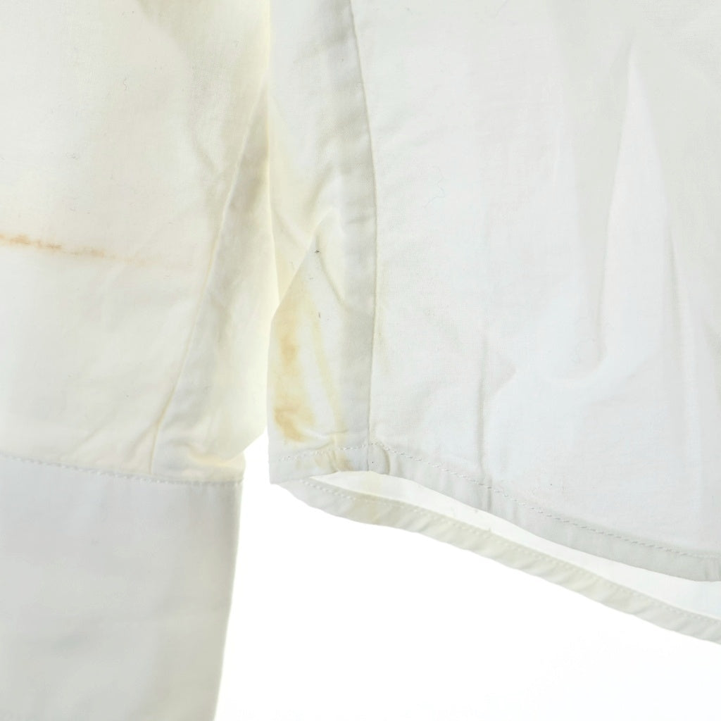 Maison Martin Margiela(メゾンマルタンマルジェラ) 08SS ここのえタグ ネクタイ切り替え 長袖シャツ ホワイト/ブラック 30 DL066