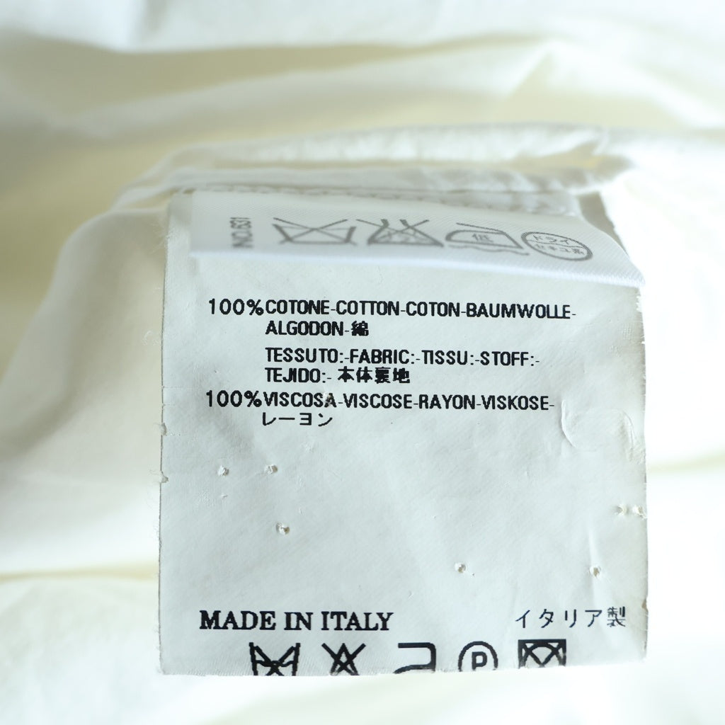 Maison Martin Margiela(メゾンマルタンマルジェラ) 08SS ここのえタグ ネクタイ切り替え 長袖シャツ ホワイト/ブラック 30 DL066