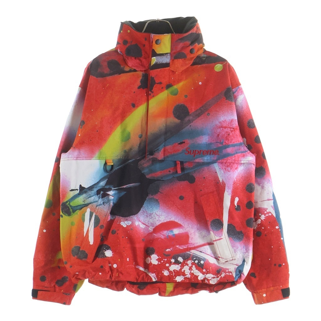 SUPREME(シュプリーム) 20SS ×Rammellzee GORE-TEX Anorak ラメルジー グラフィック総柄プリント ゴアテックス アノラック ジャケット レッド レディース