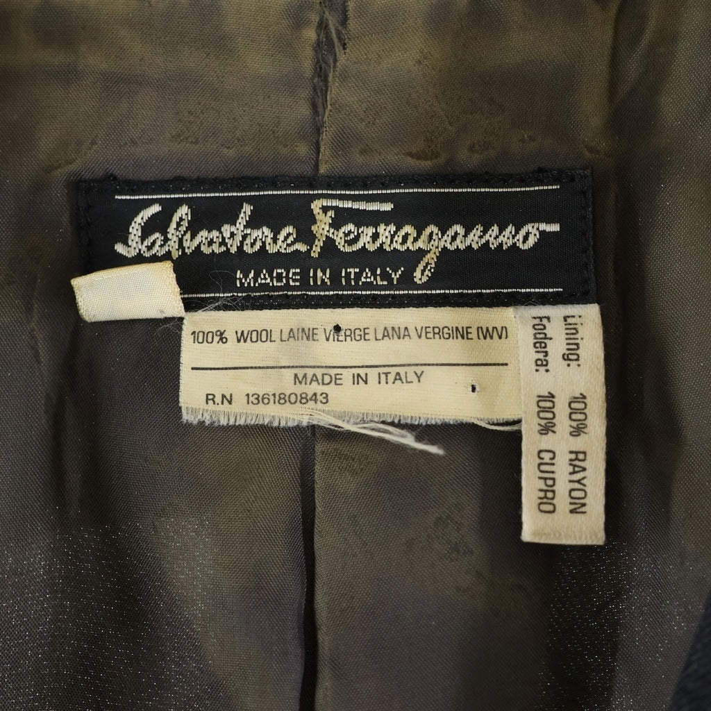 FERRAGAMO(フェラガモ) 金ボタン ウールセットアップ グレー #40 レディース