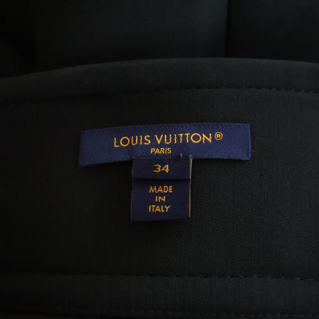 LOUIS VUITTON(ルイヴィトン) ウール金ボタンミニスカート ブラック #34 RW231B レディース