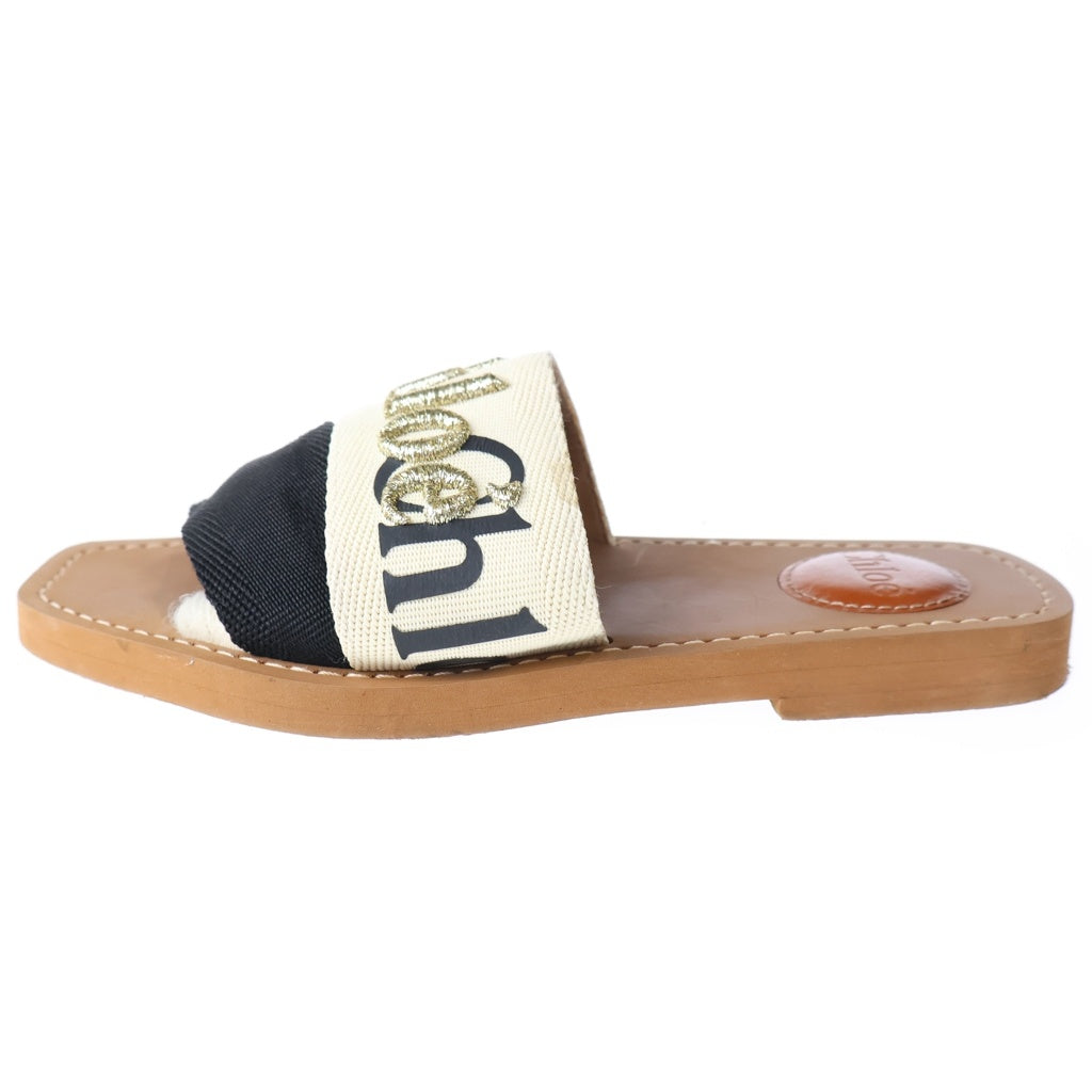 Chloe(クロエ) ウッディロゴサンダル ブラウン #35 レディース