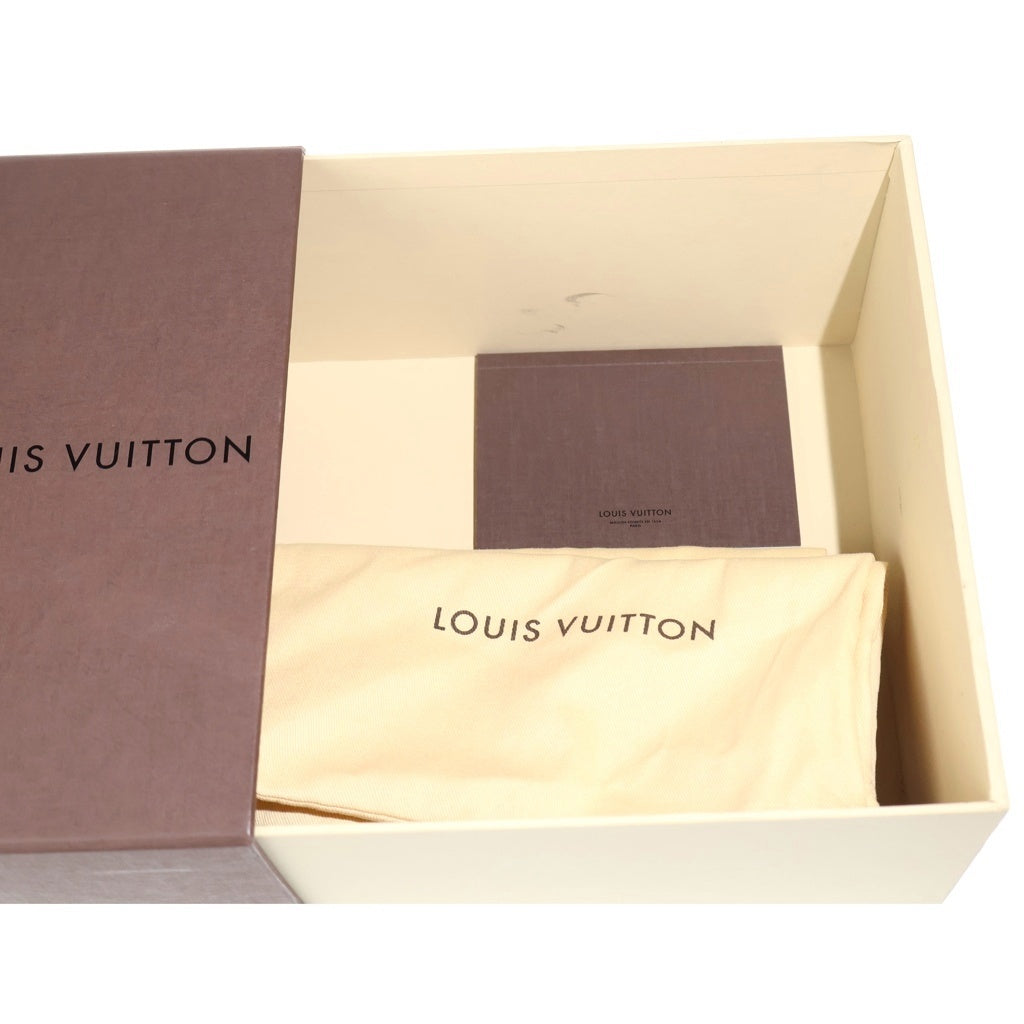LOUIS VUITTON(ルイヴィトン) ロゴキューブ レザー フラットシューズ パンプス ブラック レディース