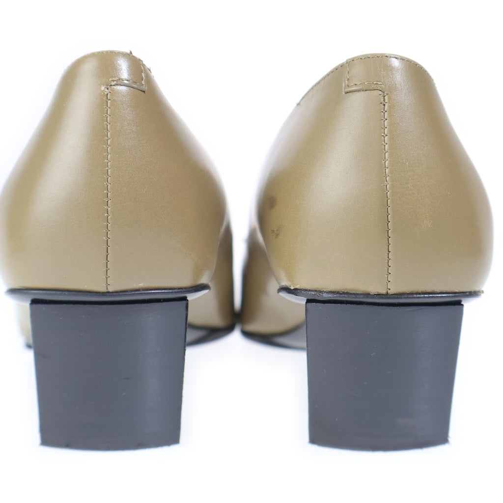 Roger Vivier(ロジェヴィヴィエ) ヒールパンプス カーキブラウン ゴールド金具 #34 レディース