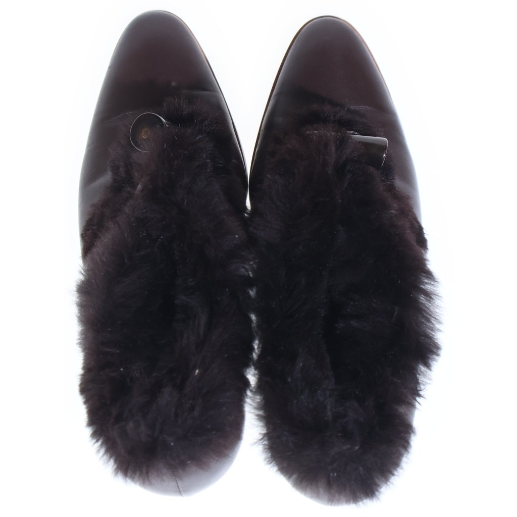 FERRAGAMO(フェラガモ) ファー ヒールレザーブーツ ブラウン #7 レディース