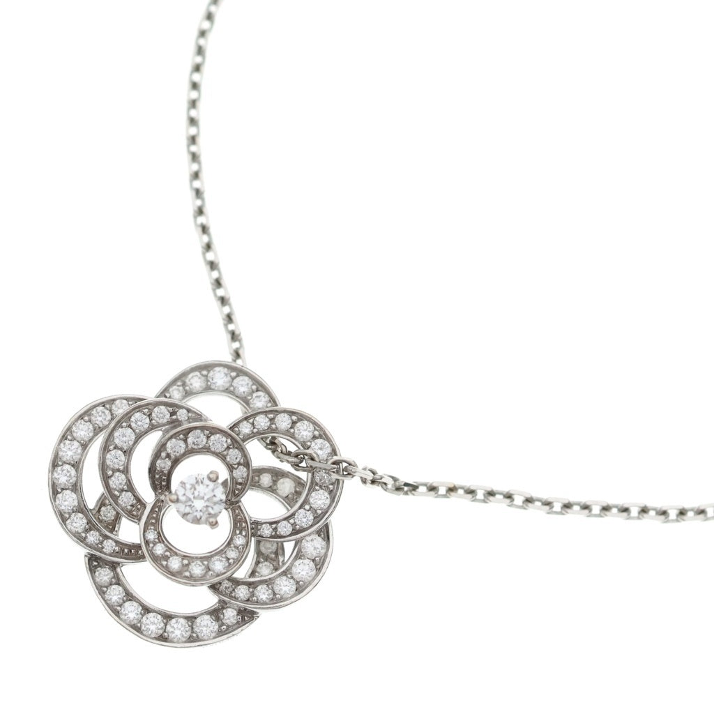 CHANEL(シャネル) カメリア ダイヤ ネックレス ペンダント チェーン 