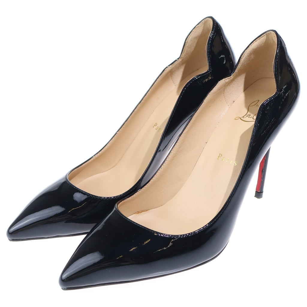 CHRISTIAN LOUBOUTIN(クリスチャンルブタン) パテントレザー ヒール パンプス シューズ ブラック レディース