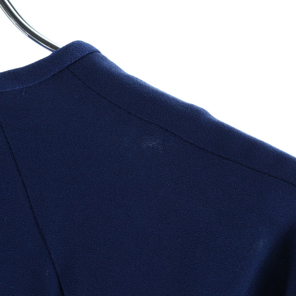 Mame Kurogouchi(マメ クロゴウチ) 16SS タック アシンメトリー 半袖 ワンピース ネイビー レディース MM16SS-DR038