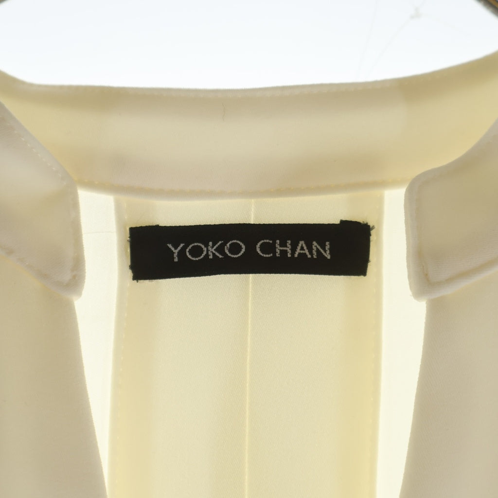 YOKO CHAN(ヨーコ チャン) バックスリット オールインワン ジャンプスーツ ワンピース ホワイト/ブラック レディース YCP-315-017