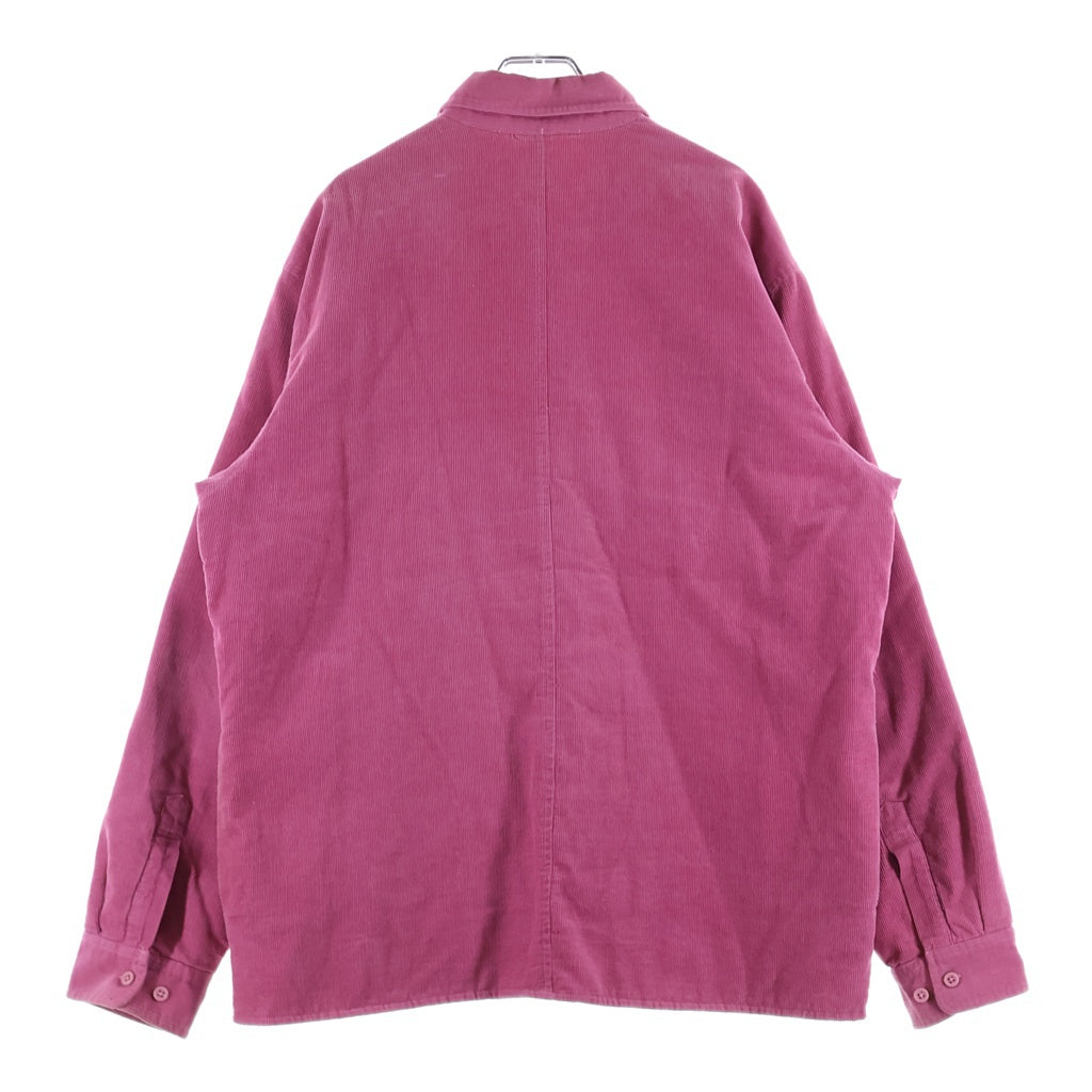 SUPREME(シュプリーム) 17AW Corduroy Qualited Shirt コーデュロイ キルテッド 長袖シャツ ピンク