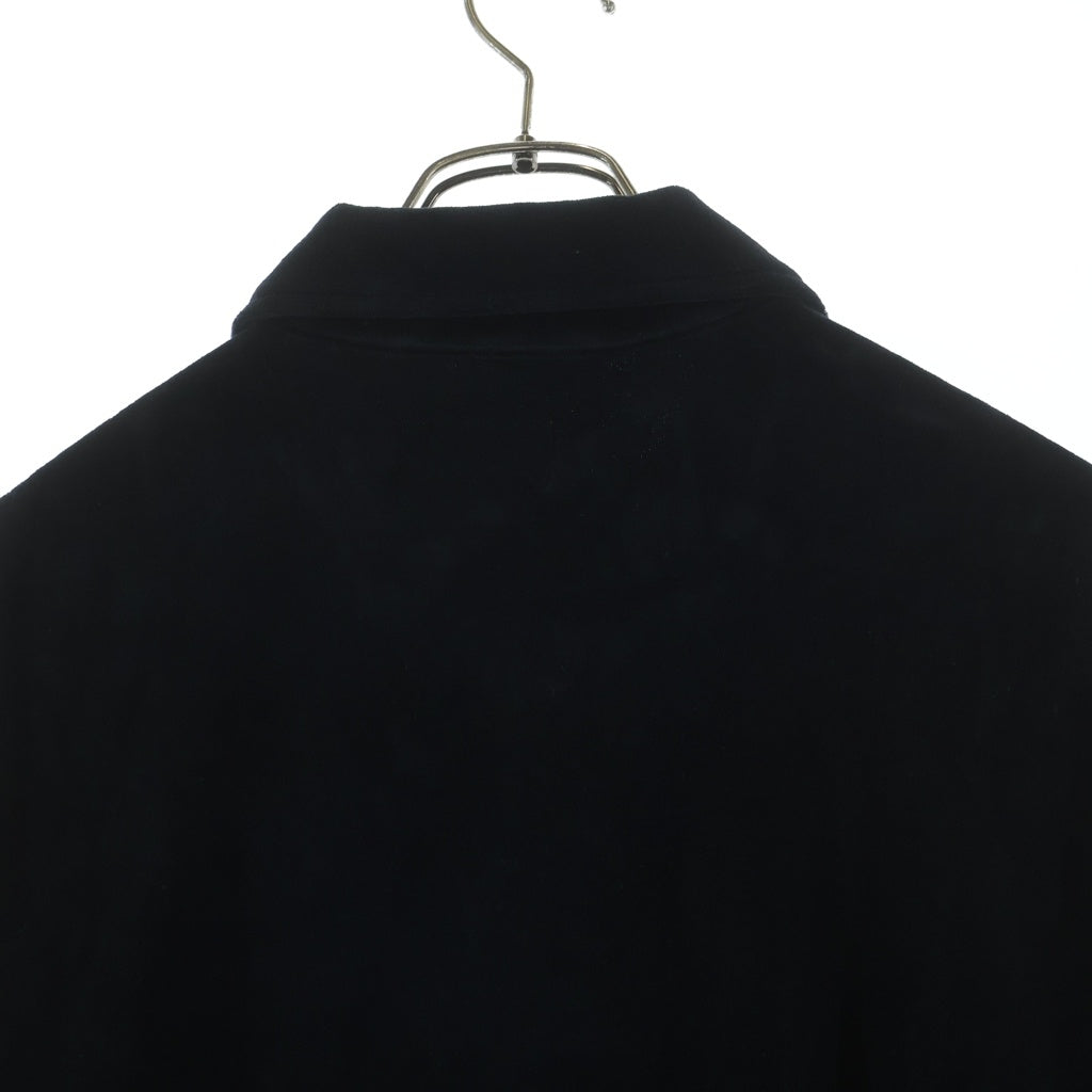 SUPREME(シュプリーム) 17AW Velour L/S Polo ベロア ロングスリーブ 長袖 ポロシャツ ブラック