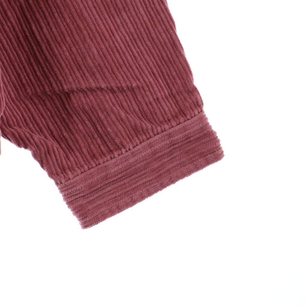 SUPREME(シュプリーム) 24SS Washed Corduroy Zip Up Shirt ウォシュド コーデュロイ ジップアップ 長袖シャツ ピンク
