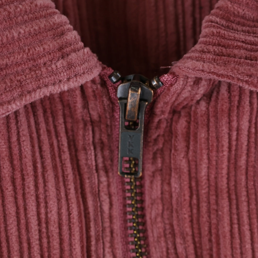 SUPREME(シュプリーム) 24SS Washed Corduroy Zip Up Shirt ウォシュド コーデュロイ ジップアップ 長袖シャツ ピンク