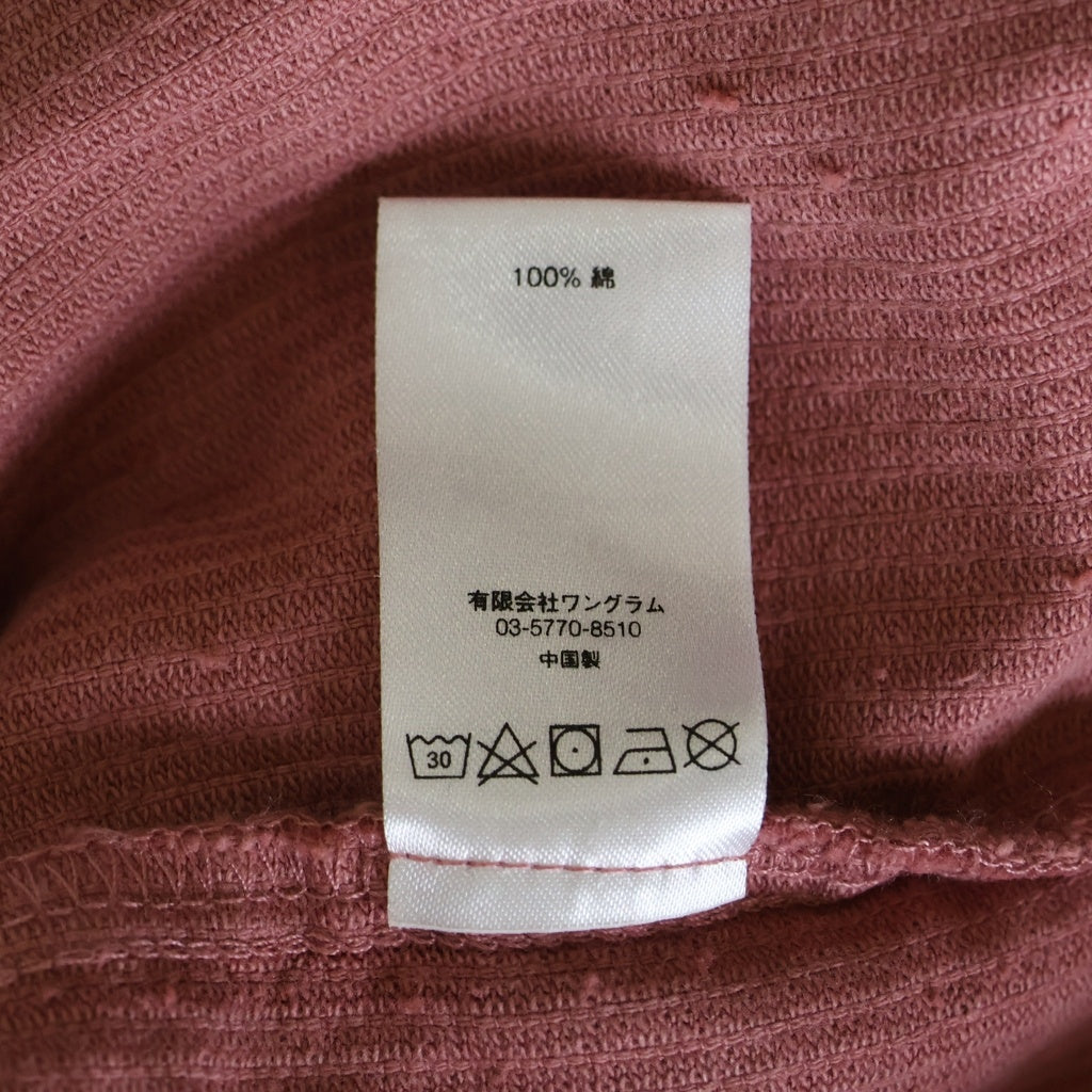 SUPREME(シュプリーム) 24SS Washed Corduroy Zip Up Shirt ウォシュド コーデュロイ ジップアップ 長袖シャツ ピンク