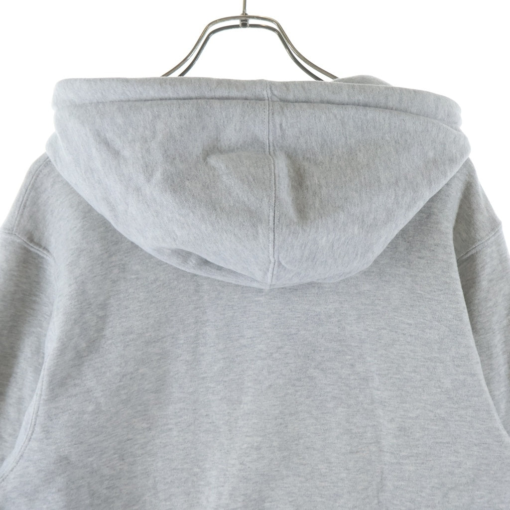STUSSY(ステューシー) パイルアーチロゴ プルオーバーパーカー フーディー グレー #M