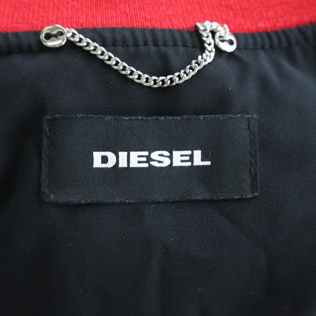 DIESEL(ディーゼル) ボンバージャケット コットンツイル ブラック コットン