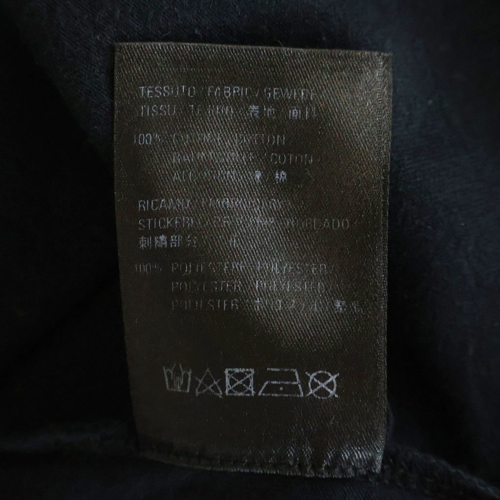 BALENCIAGA(バレンシアガ) レインボーロゴ刺繍Tシャツ ブラック #M 570805 レディース