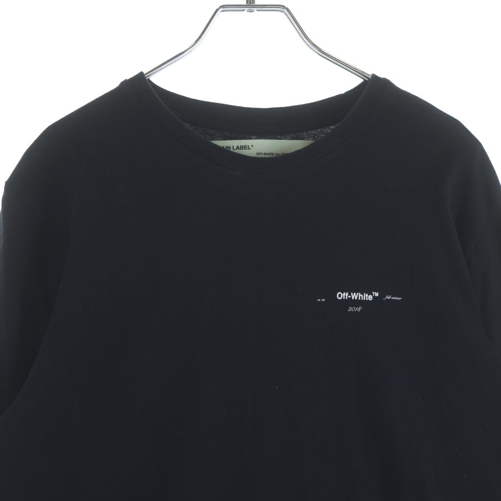 OFF-WHITE(オフホワイト) 長袖Tシャツ バックプリント ブラック 18185024 レディース