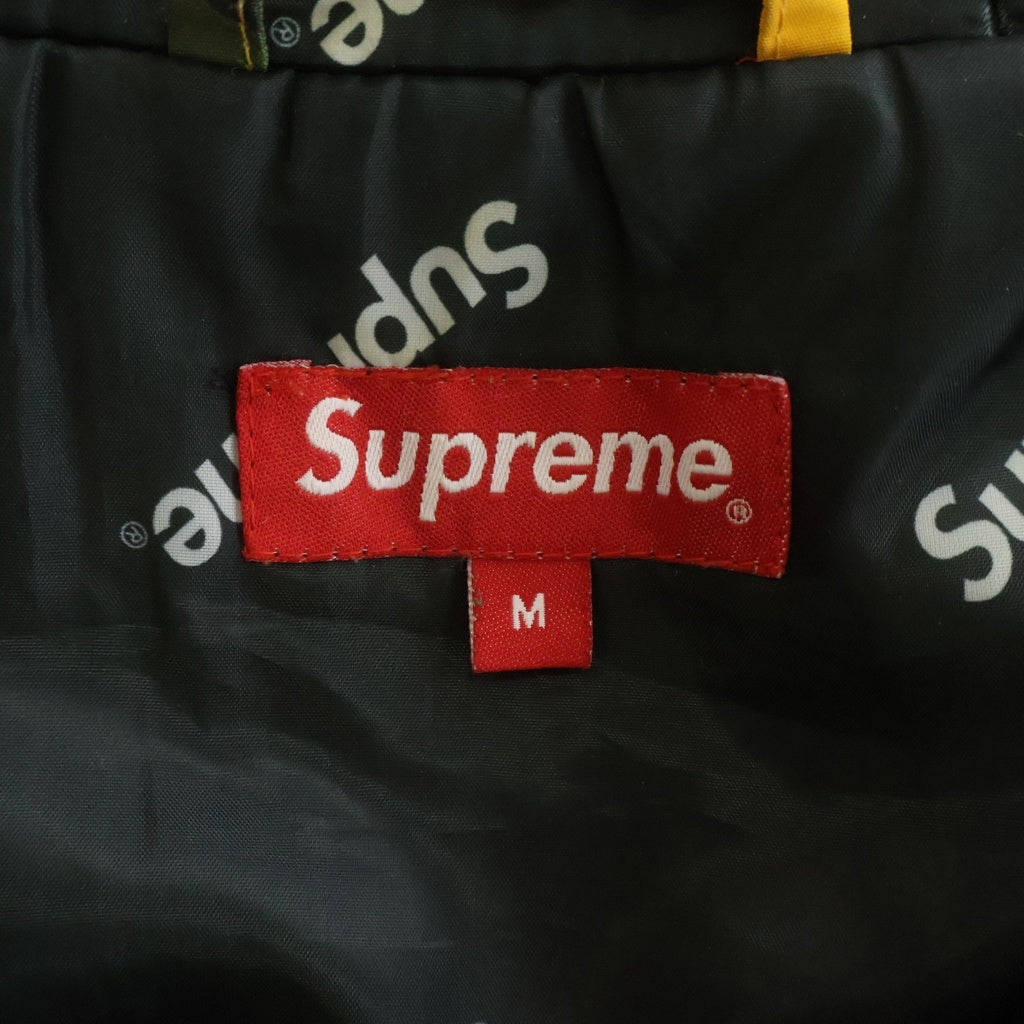 SUPREME(シュプリーム) ハーフジッププルオーバージャケット 迷彩柄 イエロー×グリーン M
