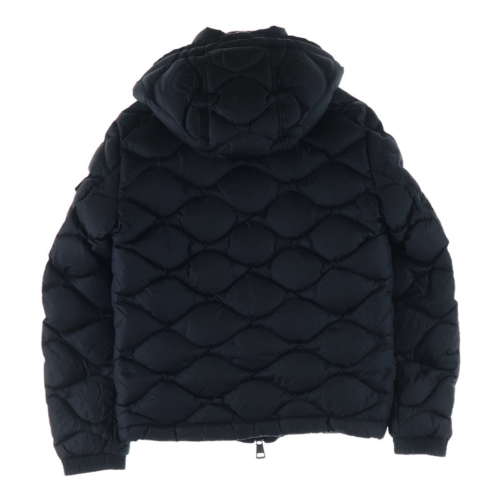 MONCLER(モンクレール) 17AW MORANDIERES モランディエール ワッペンロゴ フーデッド ダウンジャケット ブラック C20914131805 53227 レディース