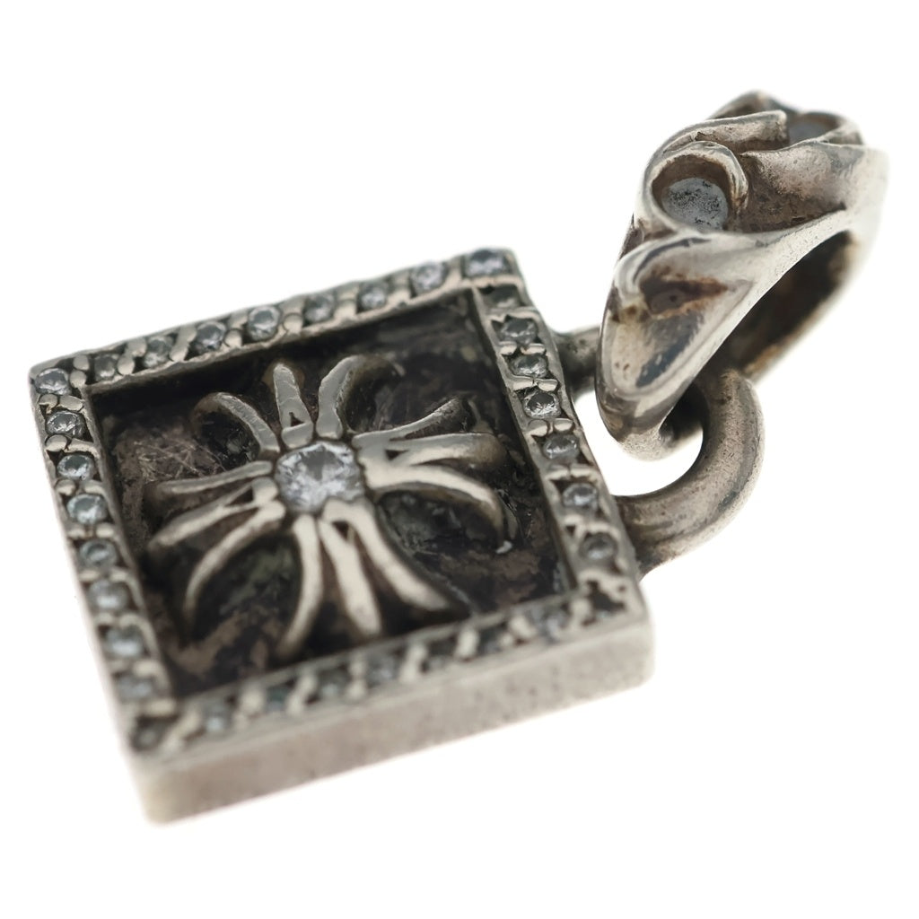 CHROME HEARTS(クロムハーツ) FRAMED CH PLUS P D フレームドCHプラス PAVEダイヤ チャーム シルバー