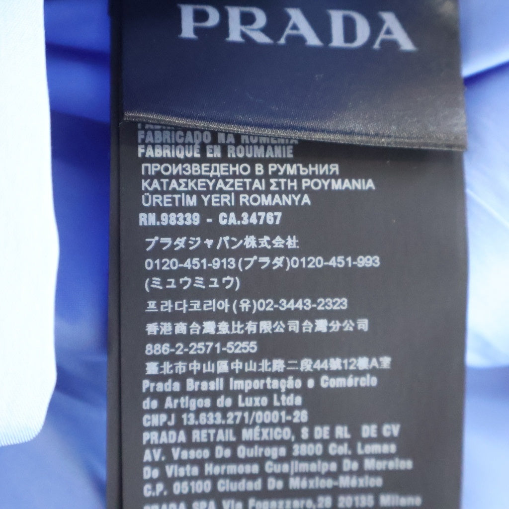 PRADA(プラダ) トライアングルパッチ ロングスリーブ 長袖シャツ ブルー