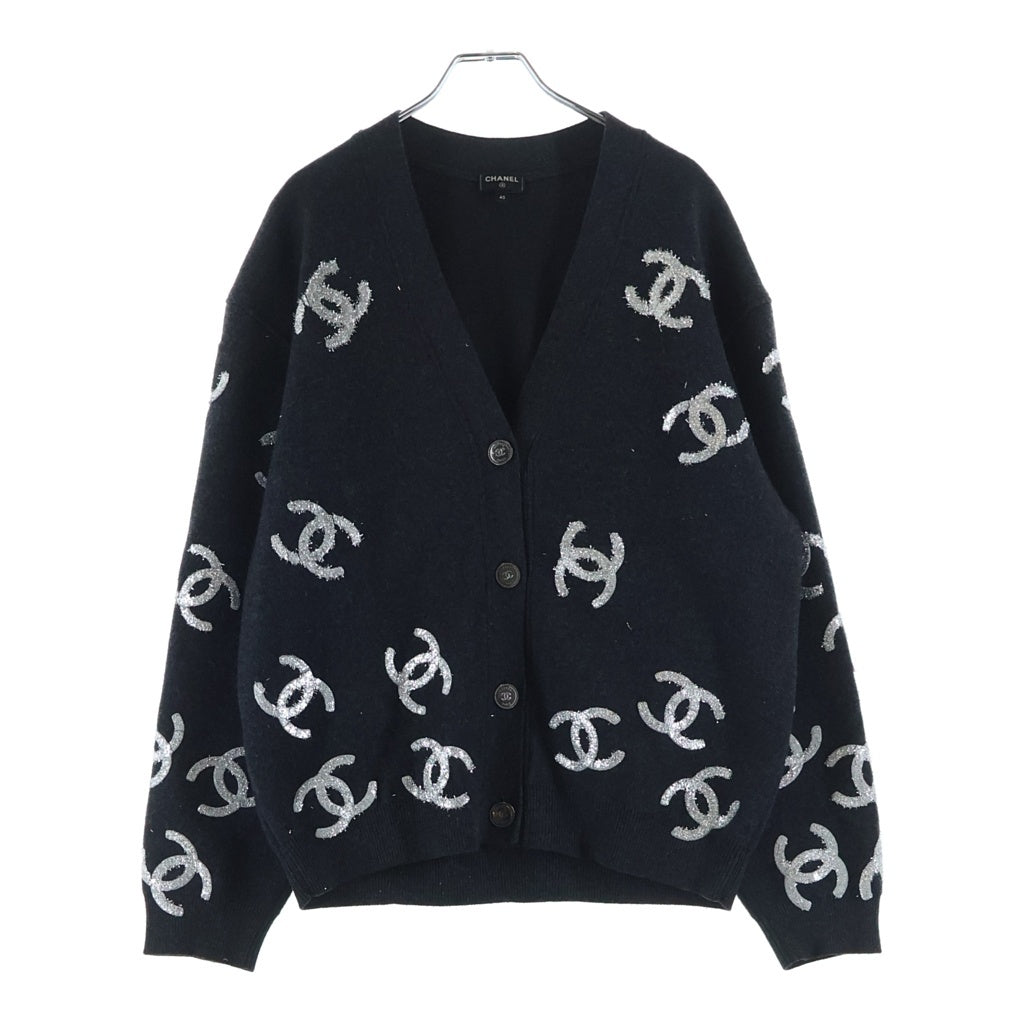CHANEL(シャネル) ココボタン カーディガン ブラック カシミア #40 