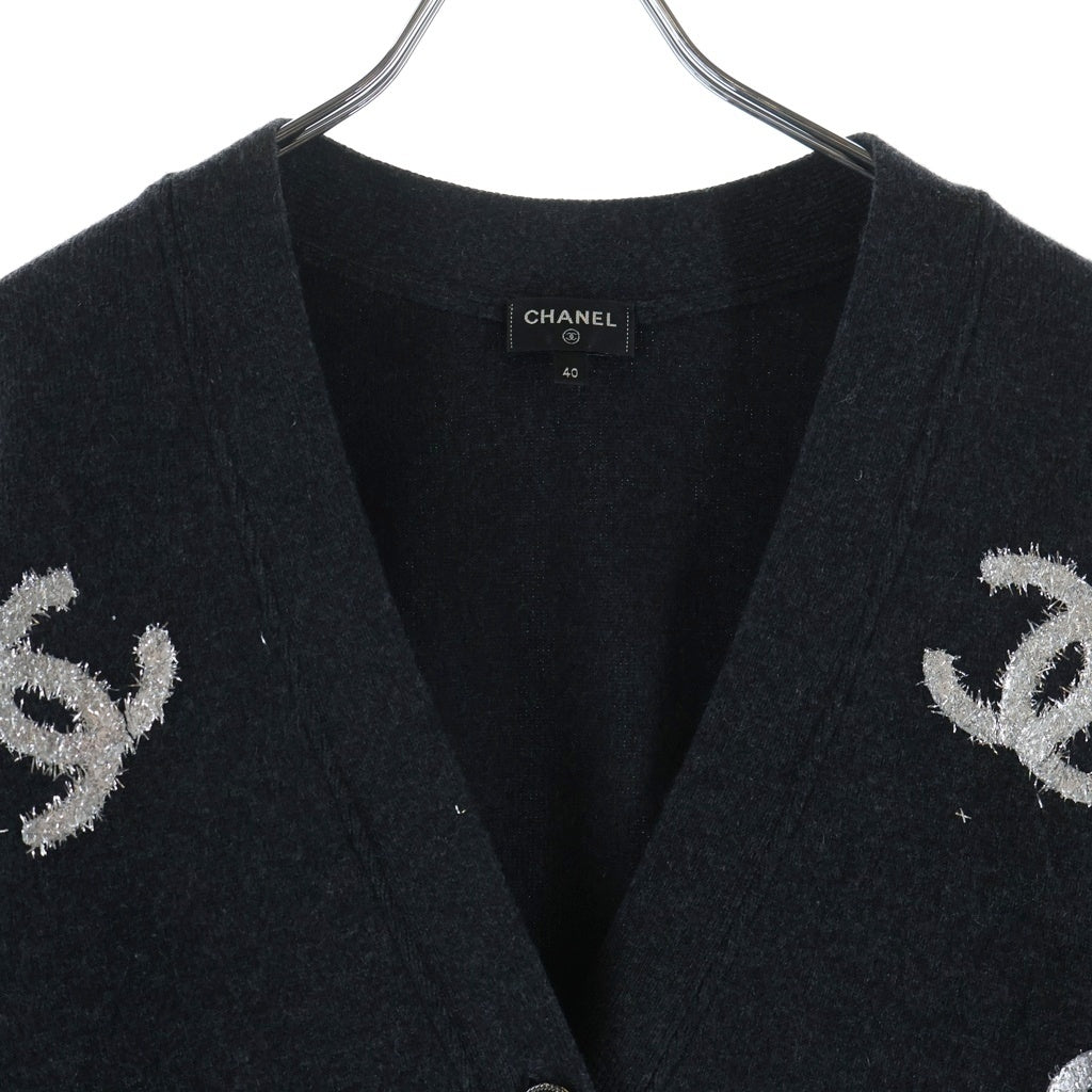 CHANEL(シャネル) ココボタン カーディガン ブラック カシミア #40 P72997K10494 レディース