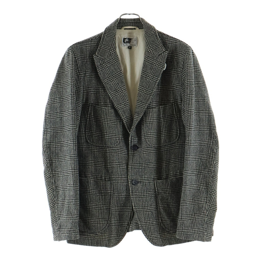 Engineered Garments(エンジニアド ガーメンツ) ガンクラブチェック総柄 ウール 3B テーラードジャケット ベージュ