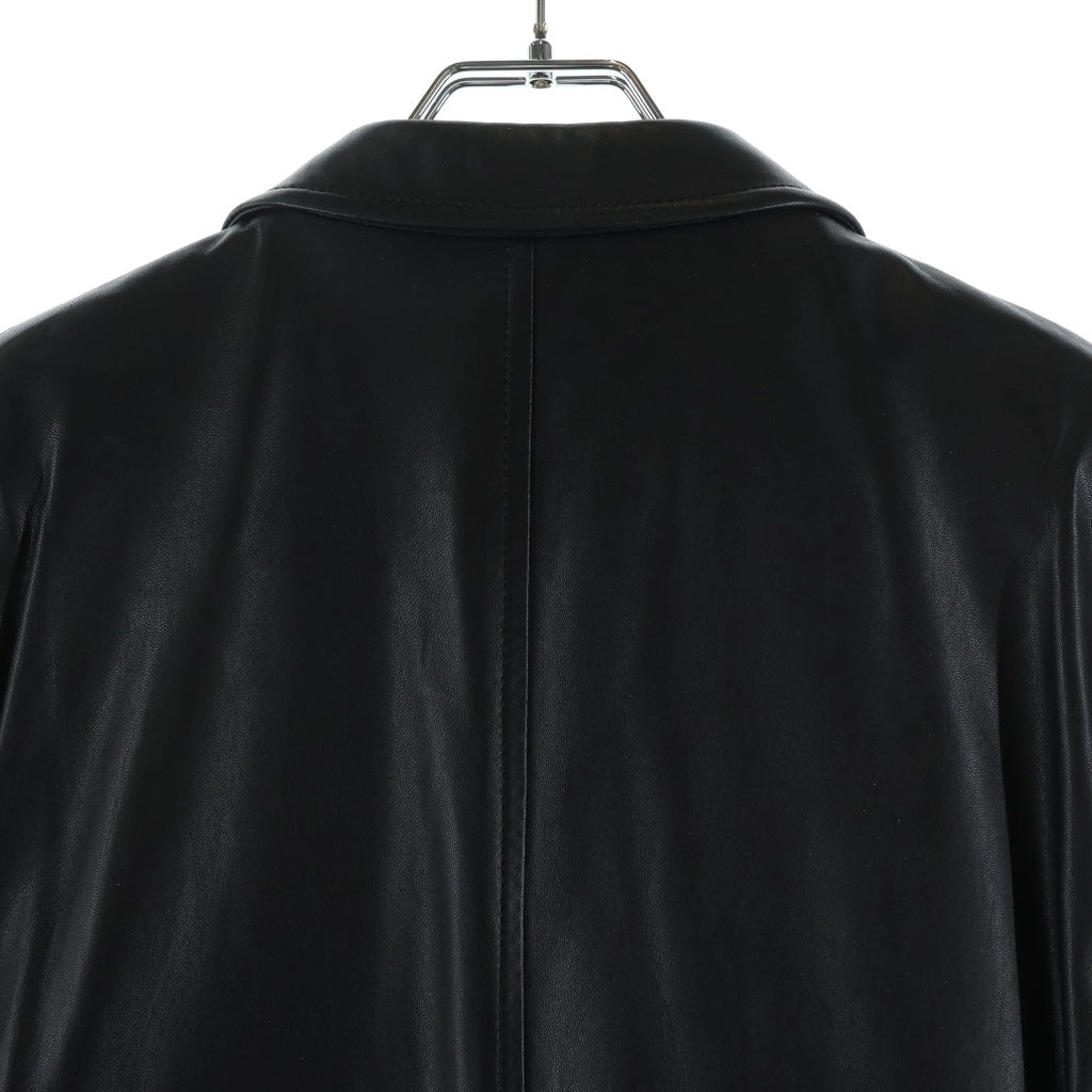 BURBERRY(バーバリー) ラムスキン レザー 3B テーラード ジャケット ブラック BBR26-140-09