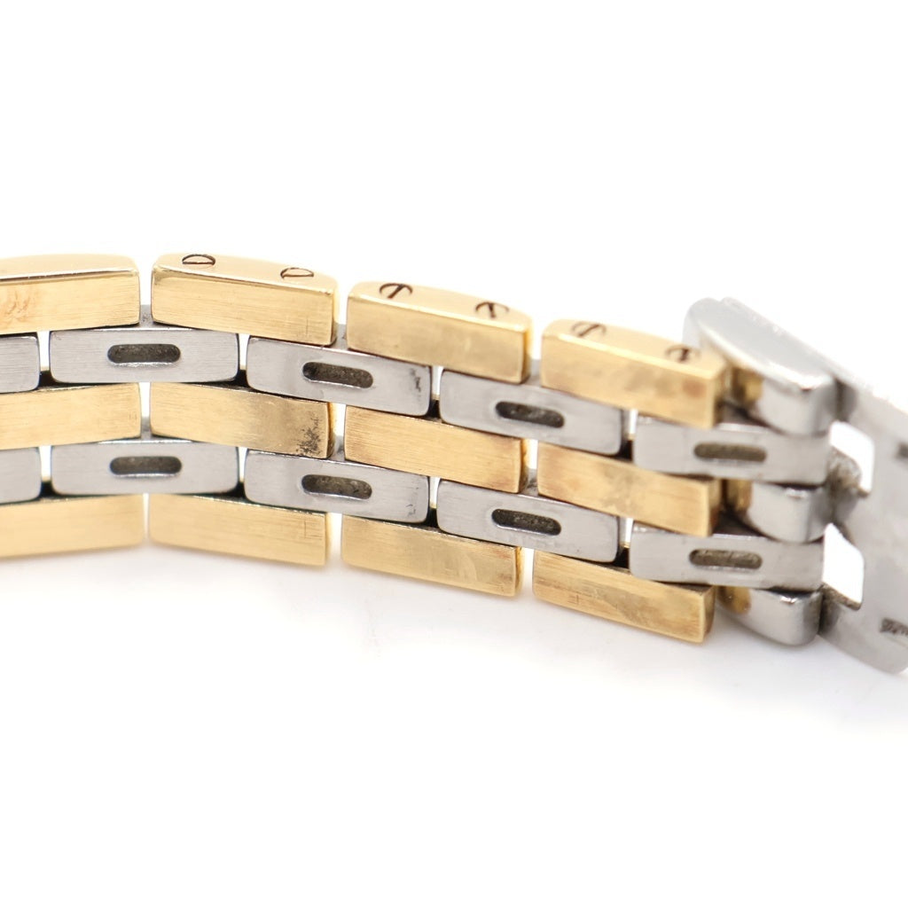 Cartier(カルティエ) パンテールSM ラウンド 3ロウ アイボリー文字盤 クォーツウォッチ 腕時計 シルバー/イエローゴールド 84084244 レディース