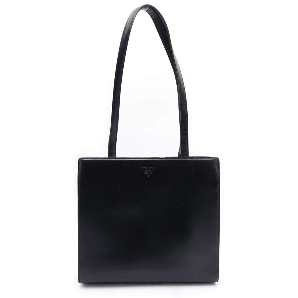 PRADA(プラダ) ショルダートートバッグ ハンドバッグ ブラック レザー レディース