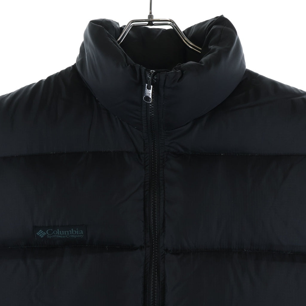 Columbia(コロンビア) ワッペンロゴ スタンドカラー ジップアップダウンベスト ブラック