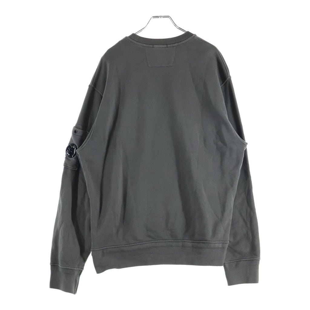 C.P. Company(シーピーカンパニー) Diagonal Fleece Crew Neck Sweatshirt ダイアゴナル フリース 長袖クルーネックスウェットトレーナー グレー 18CMSS098A-110044R