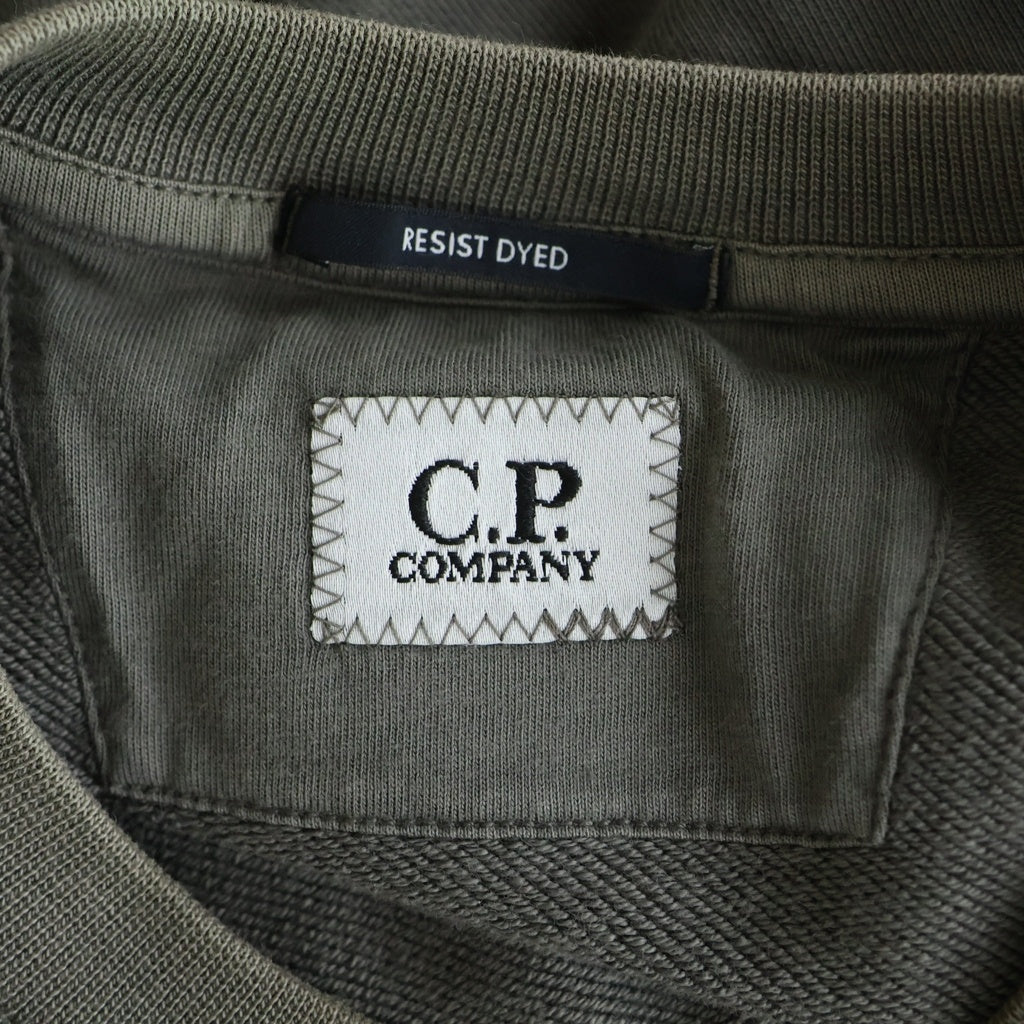 C.P. Company(シーピーカンパニー) Diagonal Fleece Crew Neck Sweatshirt ダイアゴナル フリース 長袖クルーネックスウェットトレーナー グレー 18CMSS098A-110044R