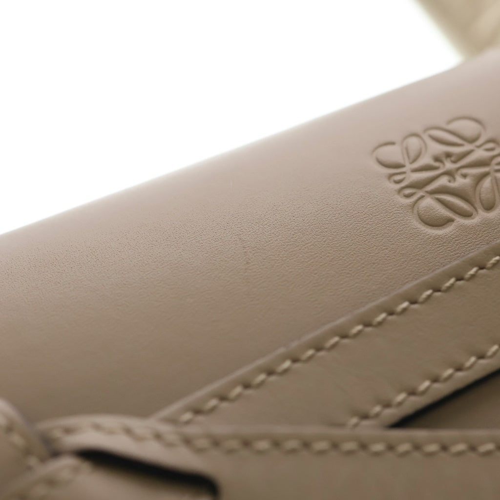 LOEWE(ロエベ) ロエベ ゲートデュアルバッグミニ ショルダーバッグ ミニバッグ ベージュ レザー A650N46X13 ゴールド金具 レディース