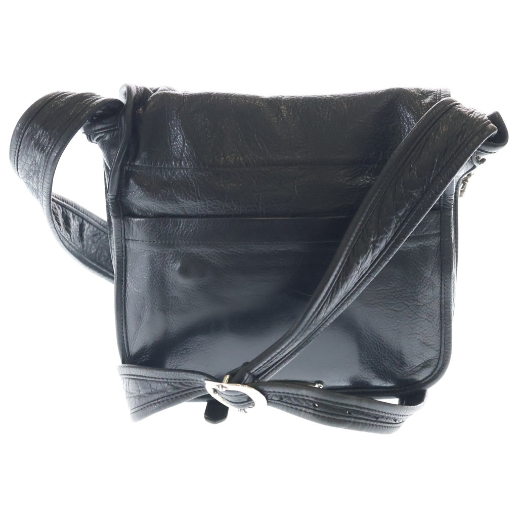 CHROME HEARTS(クロムハーツ) SHOULDER BAG-TINY ガンスリンガーストラップレザーショルダーバッグ ブラック