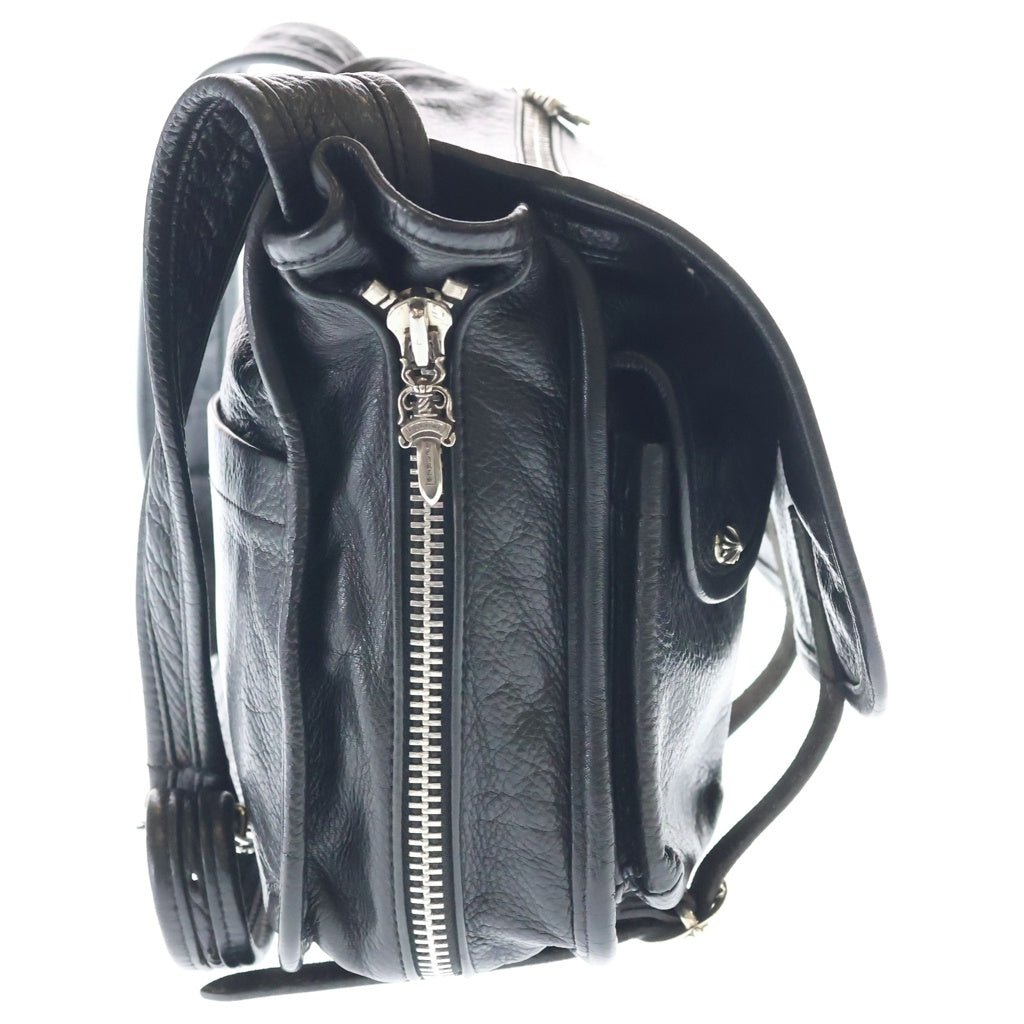 CHROME HEARTS(クロムハーツ) SHOULDER BAG-TINY ガンスリンガーストラップレザーショルダーバッグ ブラック