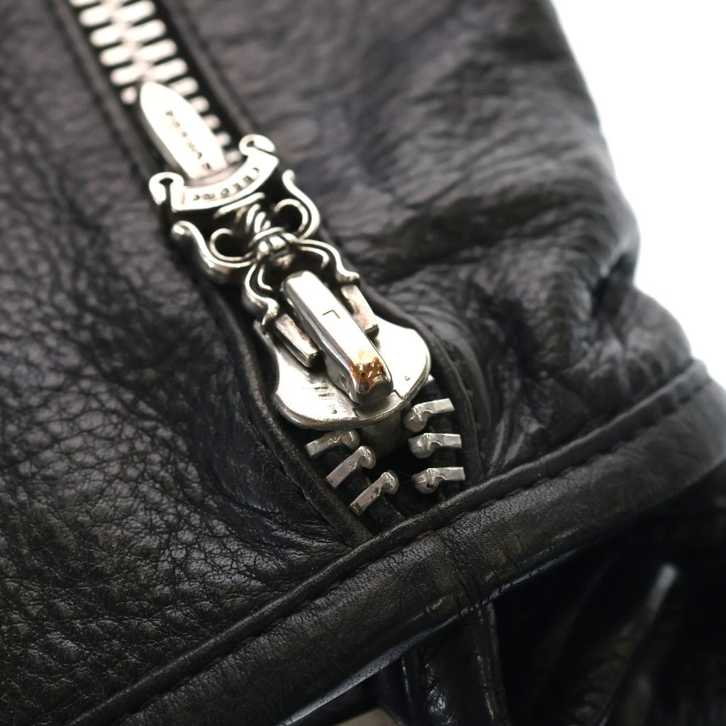 CHROME HEARTS(クロムハーツ) SHOULDER BAG-TINY ガンスリンガーストラップレザーショルダーバッグ ブラック