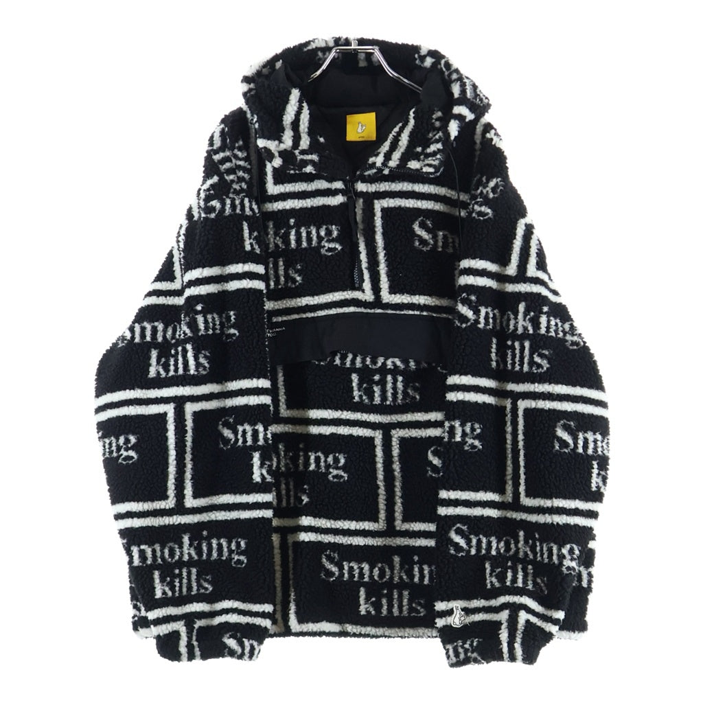 FR2(エフアールツー) FR2 ハーフジップボアフリース ブラック×ホワイト #XL