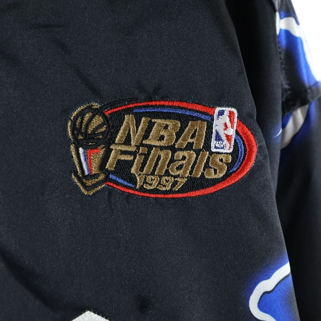 Mitchell&Ness(ミッチェル アンド ネス) LIGHTNING SATIN JACKET CHICAGO BULLS シカゴブルズ ライトニング柄サテンジャケット