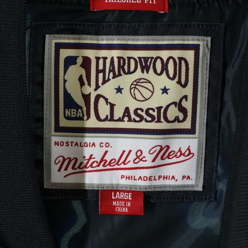 Mitchell&Ness(ミッチェル アンド ネス) LIGHTNING SATIN JACKET CHICAGO BULLS シカゴブルズ ライトニング柄サテンジャケット