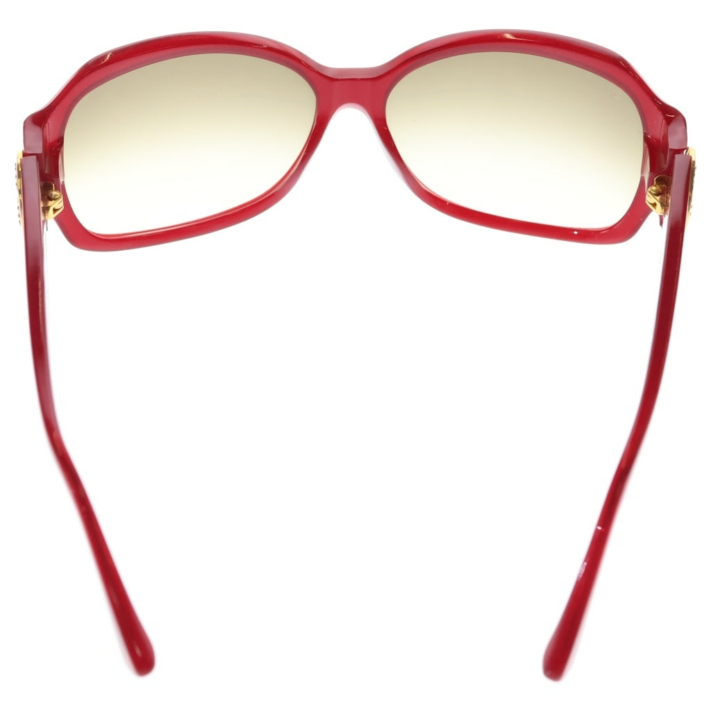 LOUIS VUITTON(ルイヴィトン) モノグラムフラワー ラインストーン ラメ サングラス メガネ 眼鏡 アイウェア レッド Z0133E レディース