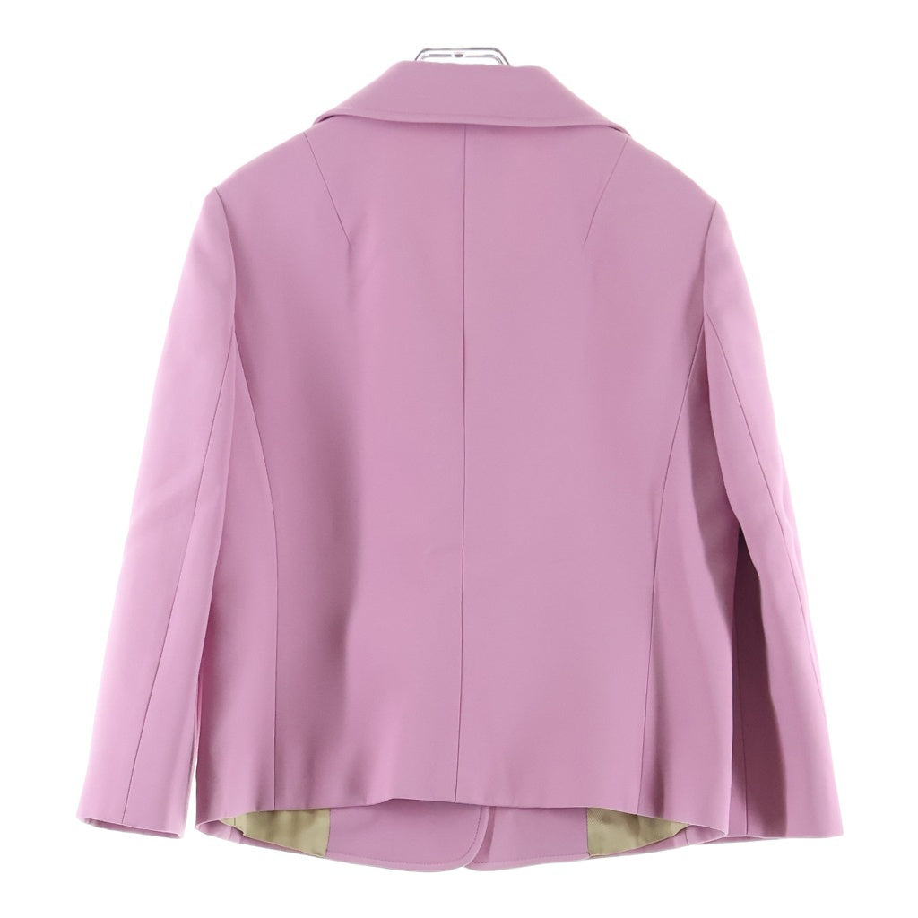 GUCCI(グッチ) シングル ウールテーラードジャケット ピンク #36 623766 レディース