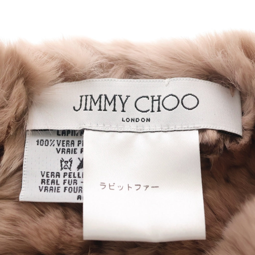 JIMMY CHOO(ジミーチュウ) ラビットファー マフラー ピンク レディース