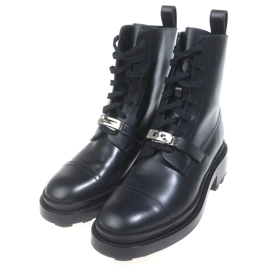 HERMES(エルメス) ファンク レザーブーツ ブラック #37.5 レディース