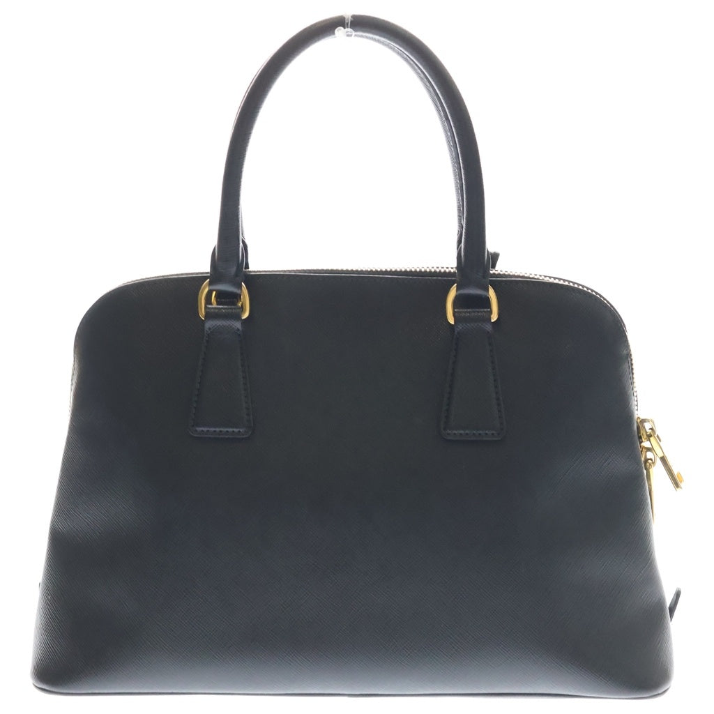 PRADA(プラダ) プロムナード サフィアーノ レザー ゴールド金具 2WAY ハンドバッグ ショルダーバッグ ブラック レディース
