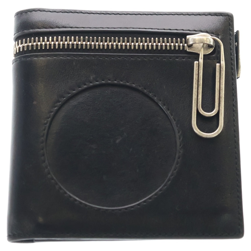 OFF-WHITE(オフホワイト) METEOR CARDHOLDER メテオ カードホルダー カードケース 二つ折り財布 レザー ブラック OMNC034F21LEA0011001