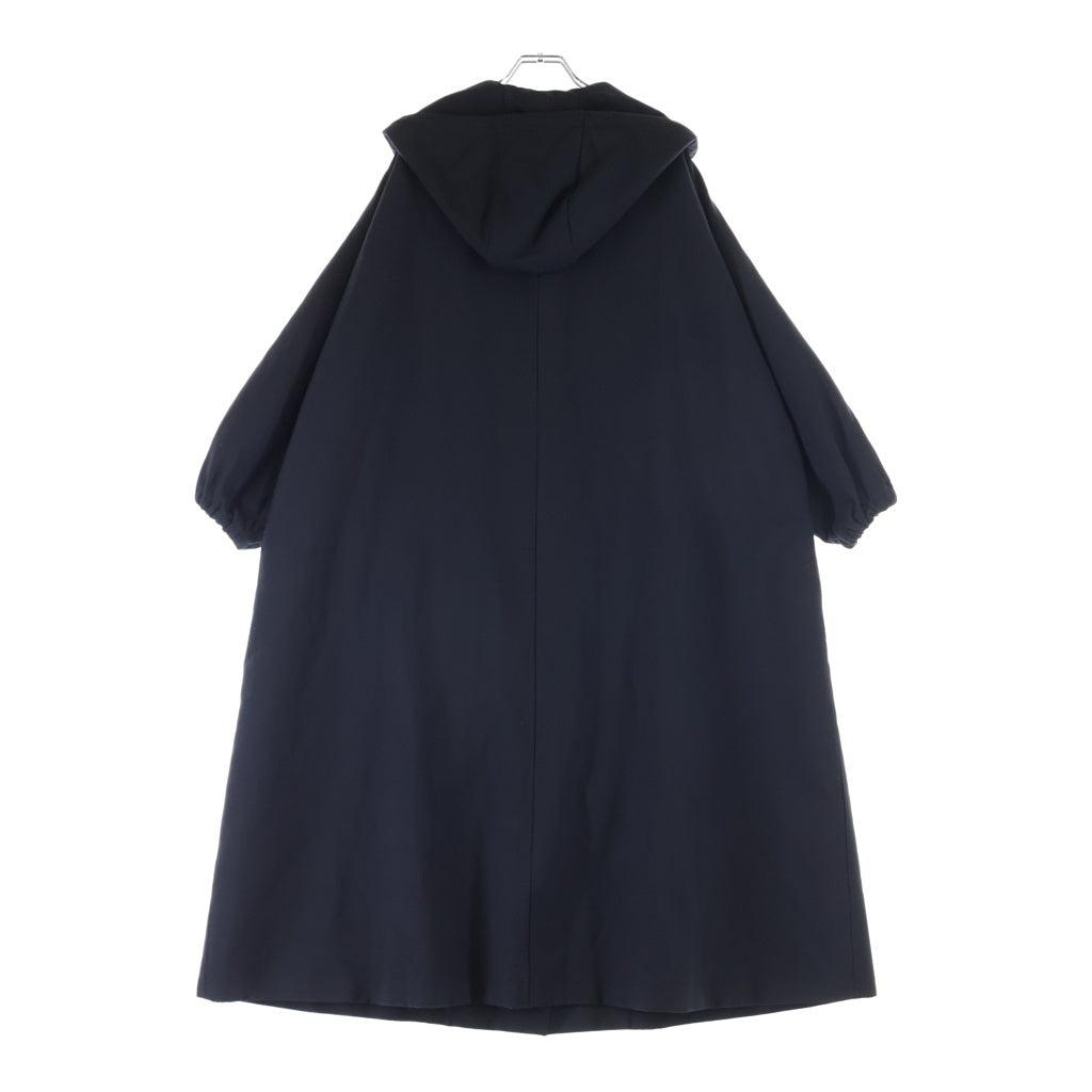 PRADA(プラダ) 21SS フーテッド ロングコートジップアップ ポリアミド ネイビー 291951 レディース